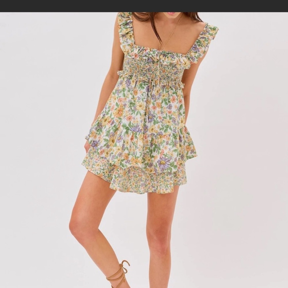 For Love And Lemons Floral Mini Dress - Multicolor